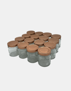 Pack de 16 Pots en Verre 250gr avec capsule DWO66